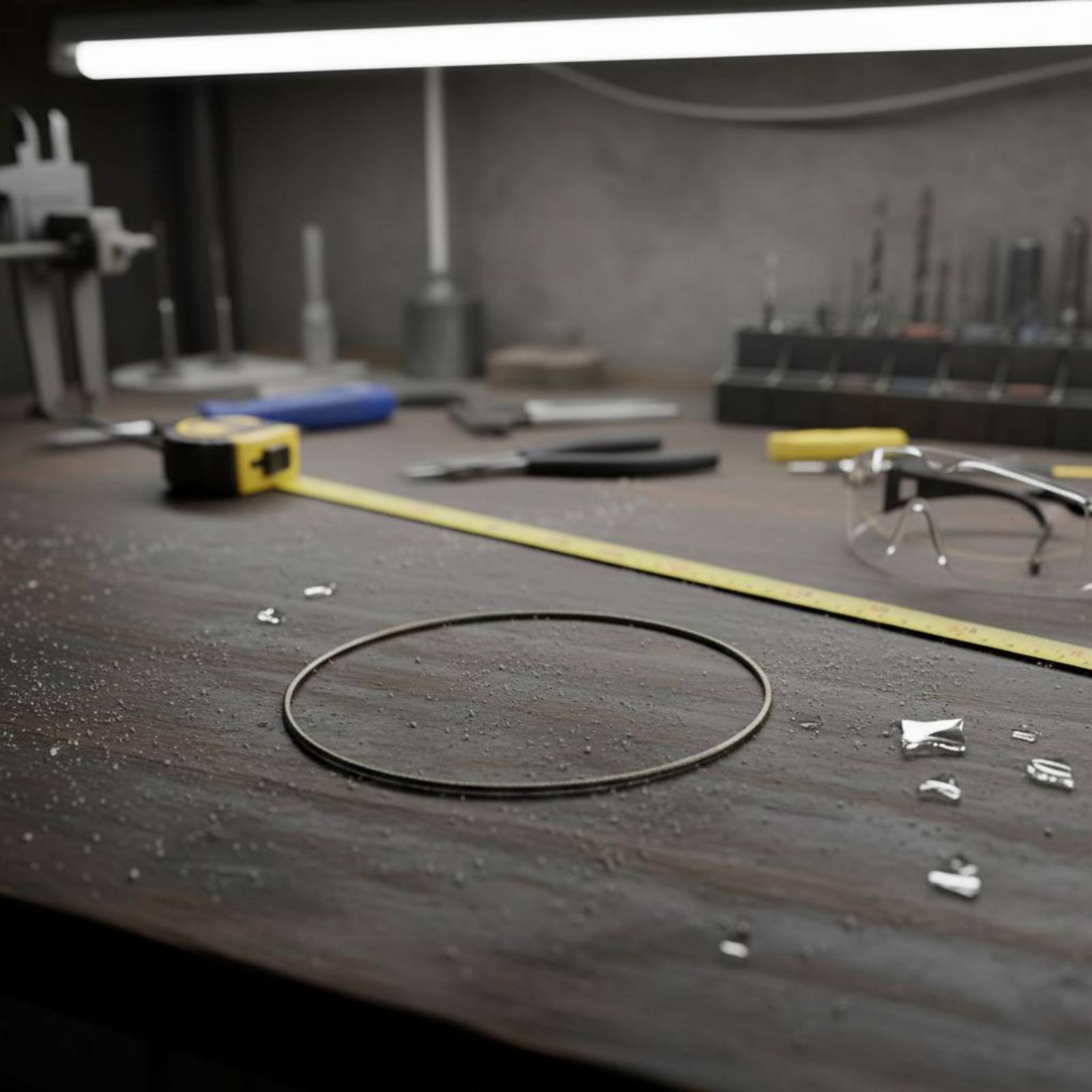 Power Tools In Workshop - Crystal Loop snijmes Continu lopende Crystal