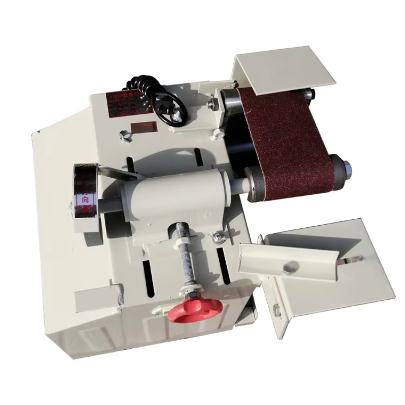 Tools For Fabrication Workshop - RVS-riemafschuiningmachine, kantafschuiningstool voor trapleuningbewerking, metaalbuiswerkplaatsfabricatie.