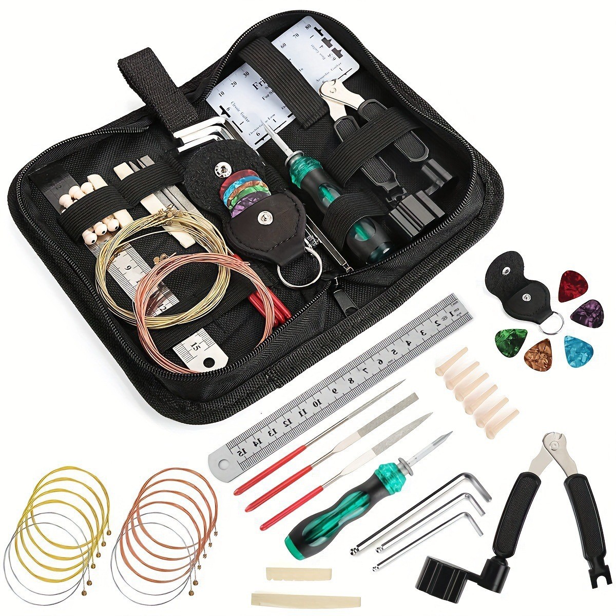 Maintenance Workshop Tools - 1 set gitaarreparatiegereedschap, nieuwe gitaargereedschapset, gereedschap