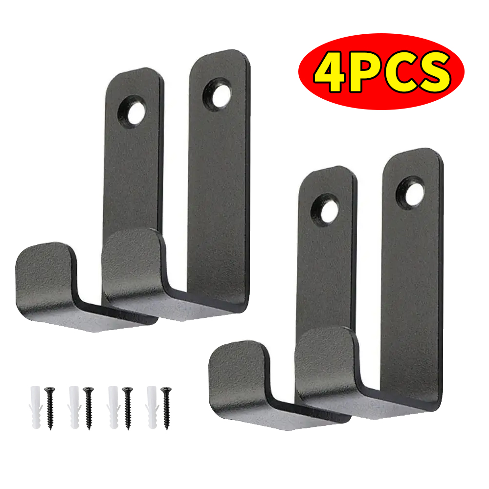 Screw Organizer Kit - Wandmontage kapstok, metalen zwarte wandhaak, tuin-