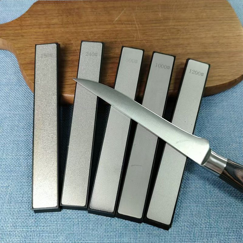 Sharpening Stone Whetstone - 4-delige diamant slijpstenenset met meerdere korrelgroottes,