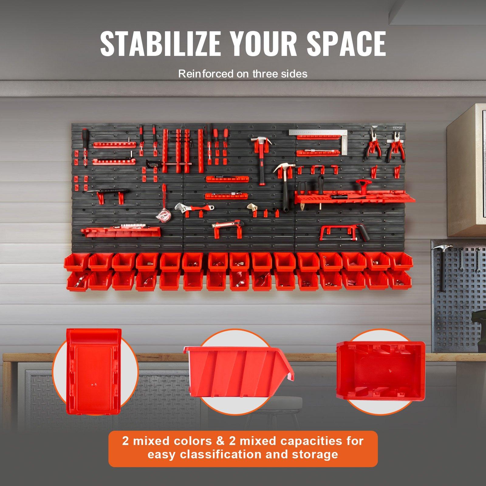 Wandmontage 30-delige plastic  - Workshop Tools Wall recensie en prijs