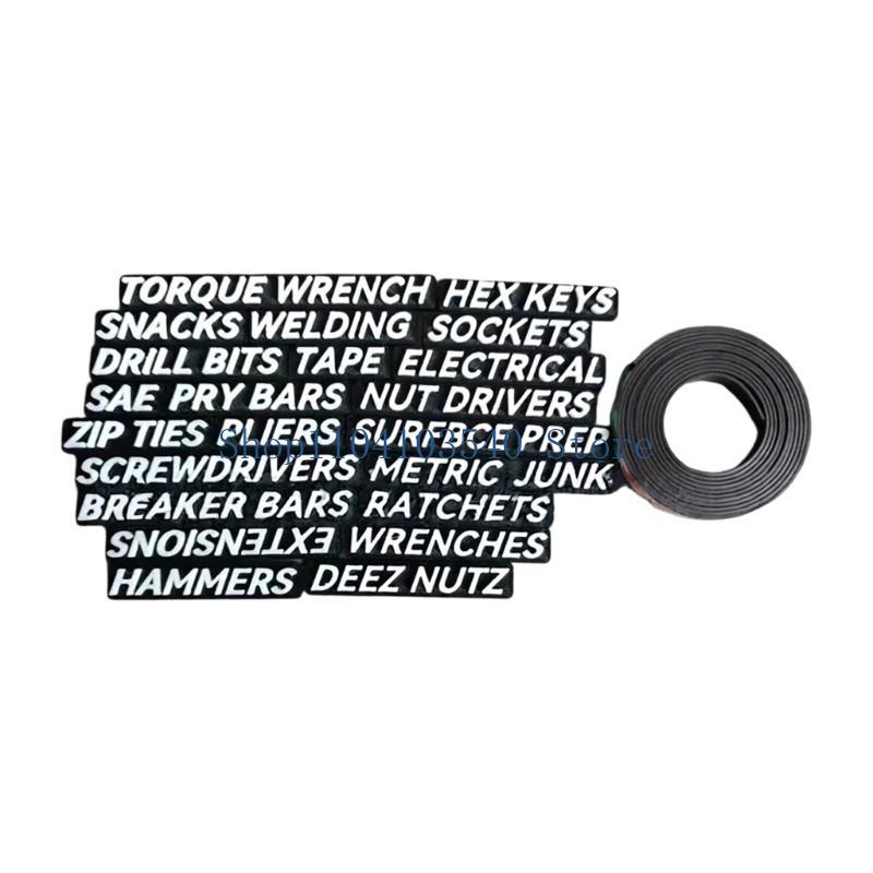 02DC Garage Tool Labels Zelfkl - Workshop Tools Name recensie en prijs