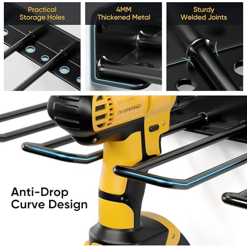 4-delige wandmontage gereedsch - Power Tools In Workshop recensie en prijs